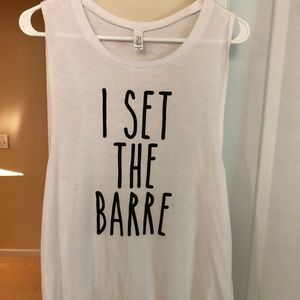 Barre muscle tank!